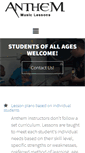 Mobile Screenshot of anthemmusiclessons.com